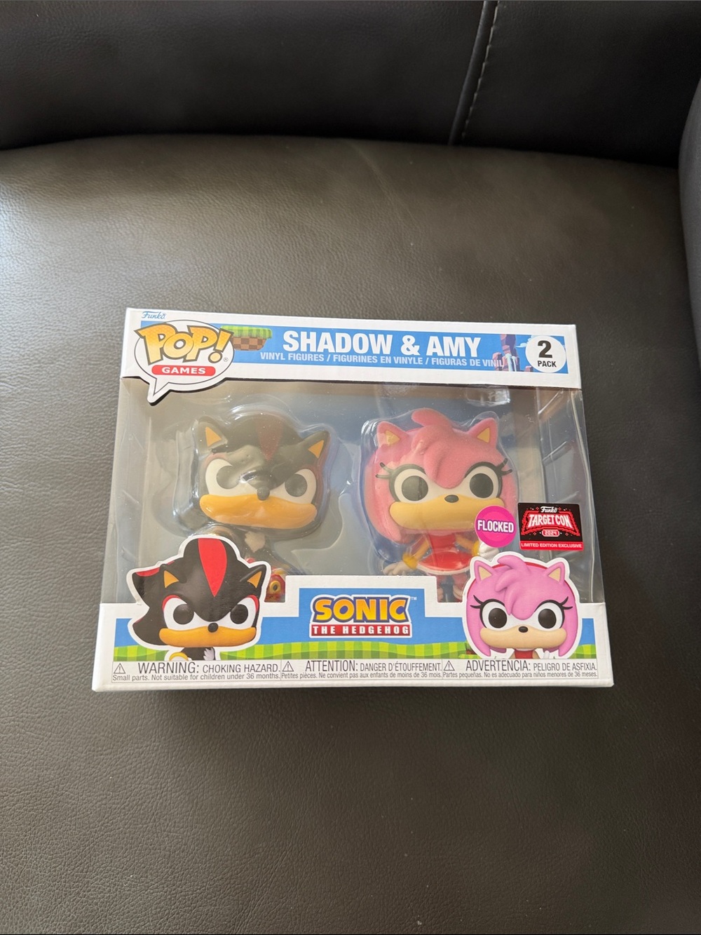 Funko Pop! Games Shadow & Amy Vinyl 2-Pack – Black, Pink